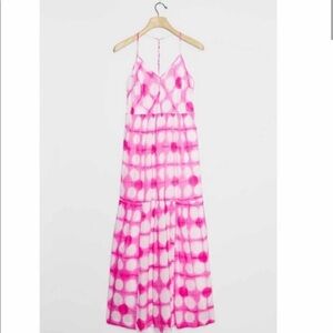 Anthropologie Maeve Maxi Dress | Geneva Polka Dot Tie Dye